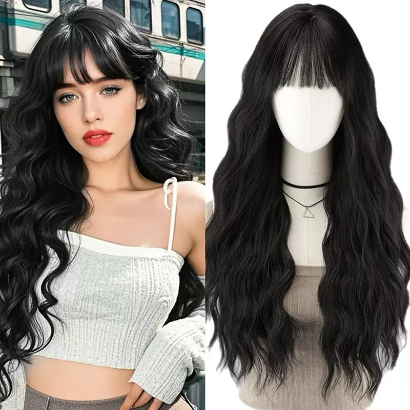 Women'S Accessories Clothing - Party Headwear Ripple Wig Cover Woman