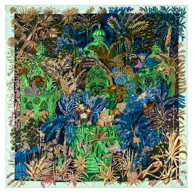 Manual Hand Rolled Twill Silk  - Silk Scarf Square recension och pris