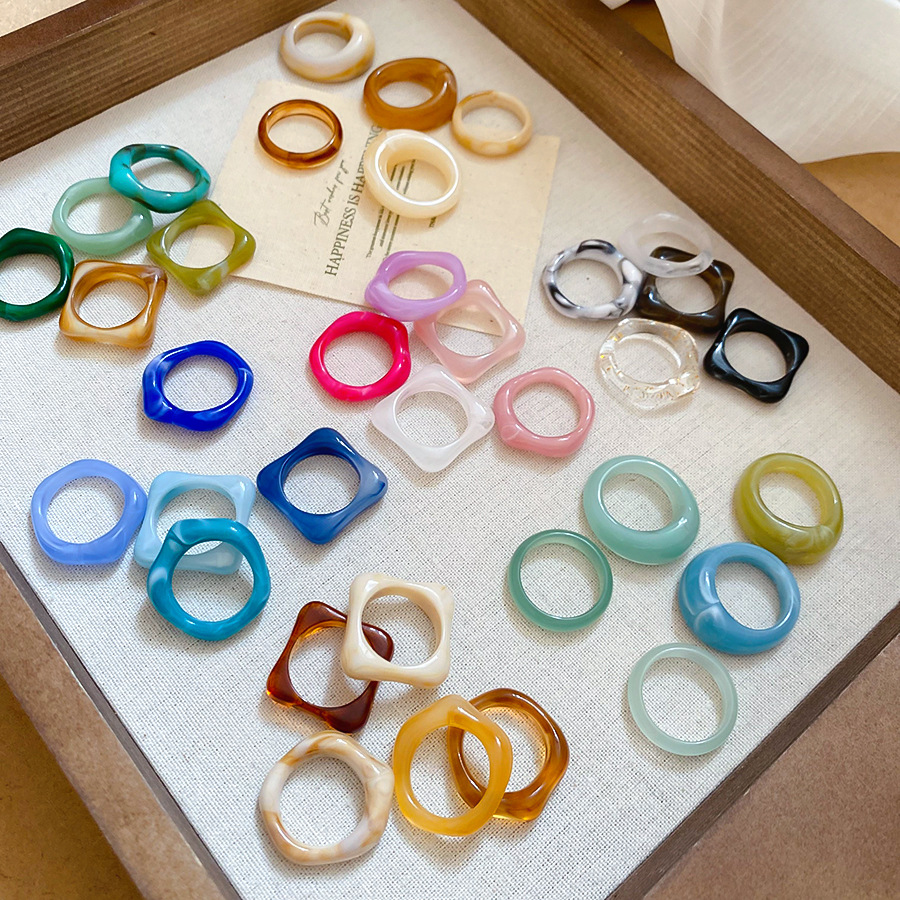 5PCS SET Trendy Colorful Geome - Women'S Emo Accessories recension och pris