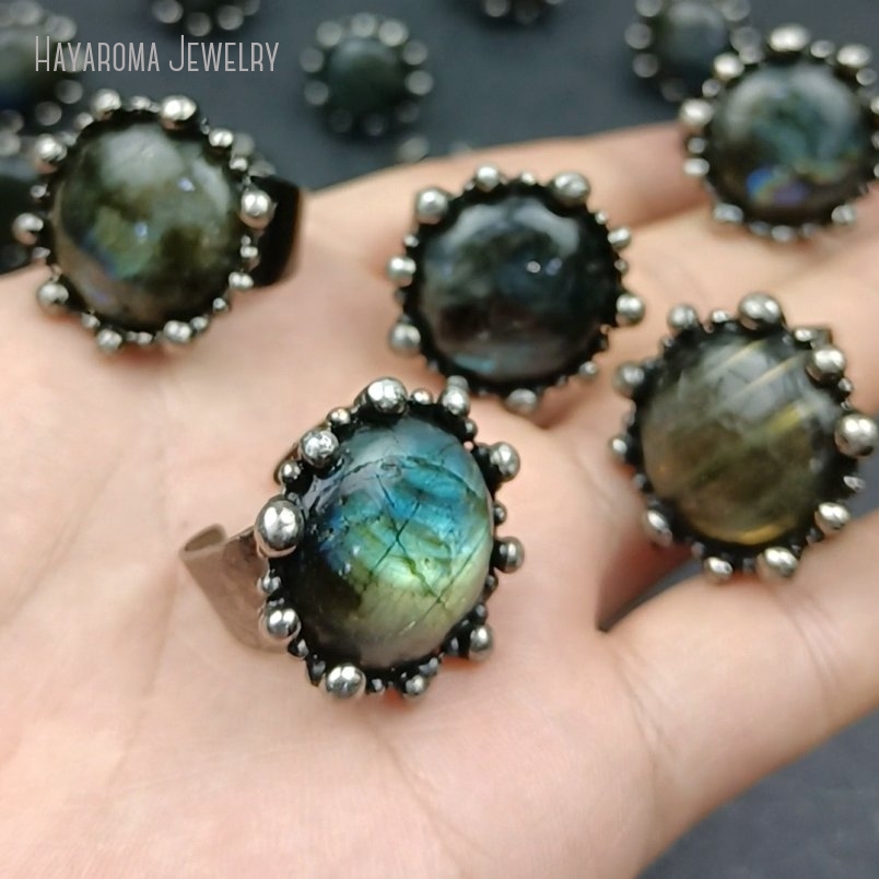 10pcs Aqua Labradorite Round R - Women'S Emo Accessories recension och pris