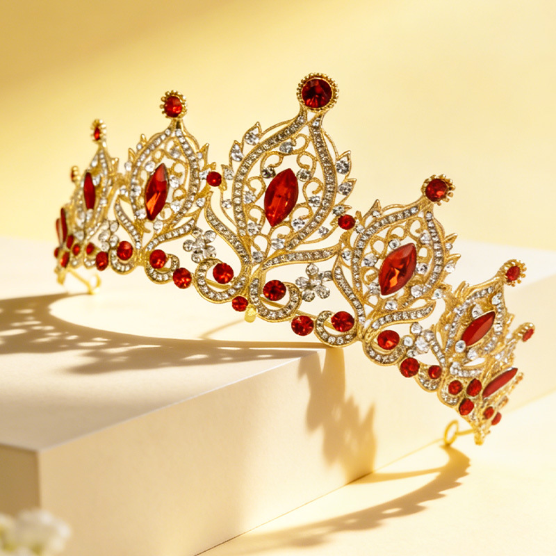 Zinc Alloy Rhinestone Baroque  - Women'S Red Accessories recension och pris
