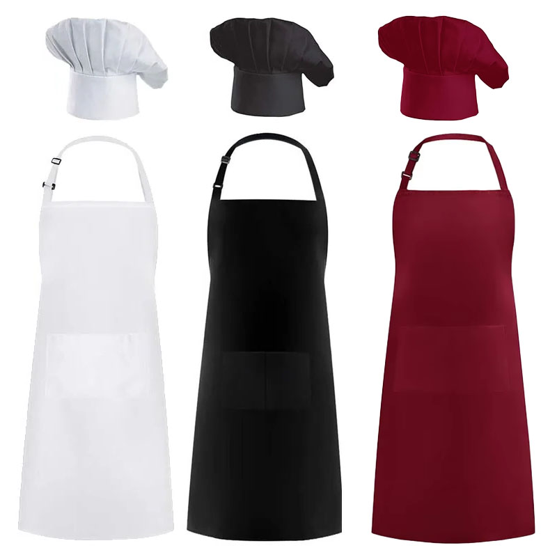 Apron Chef Hat Food Service Ki - Women Kitchen Accessories recension och pris